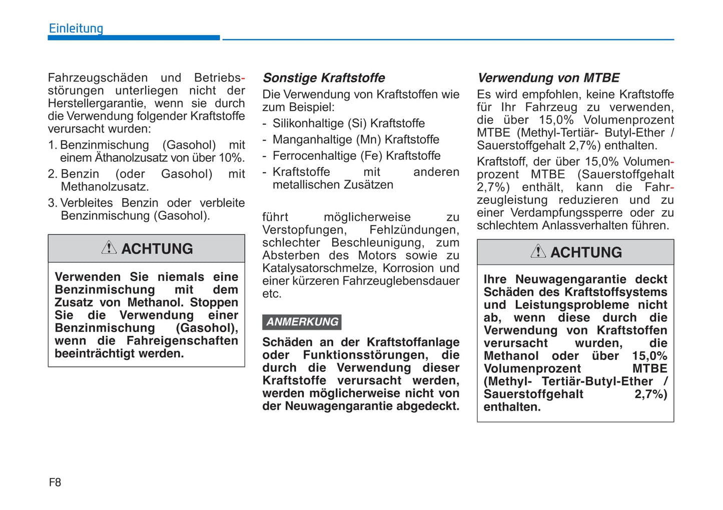 2019-2020 Hyundai i30 Owner's Manual | German