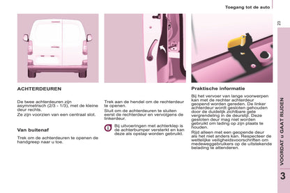 2014-2015 Peugeot Partner Bedienungsanleitung | Französisch