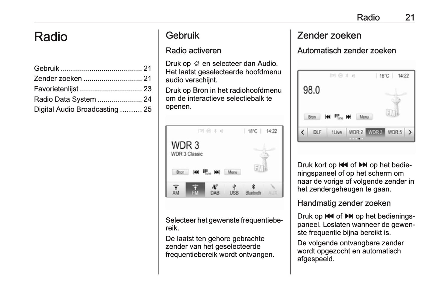 Opel Adam Infotainment System Handleiding 2017 - 2019