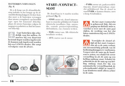 1996-2003 Lancia YPsilon Owner's Manual | Dutch
