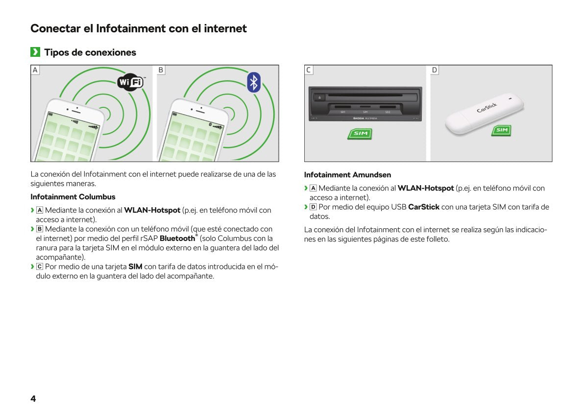 2017 Skoda Connect Bedienungsanleitung | Spanisch