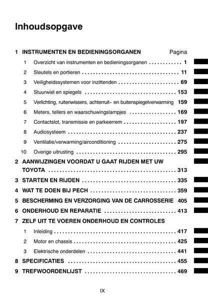 2011-2012 Toyota Yaris Owner's Manual | Dutch