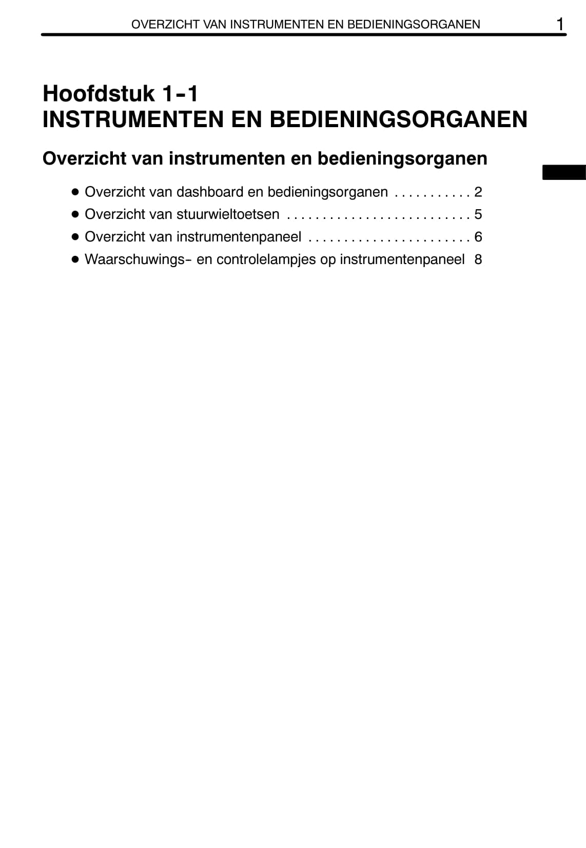 2011-2012 Toyota Yaris Owner's Manual | Dutch