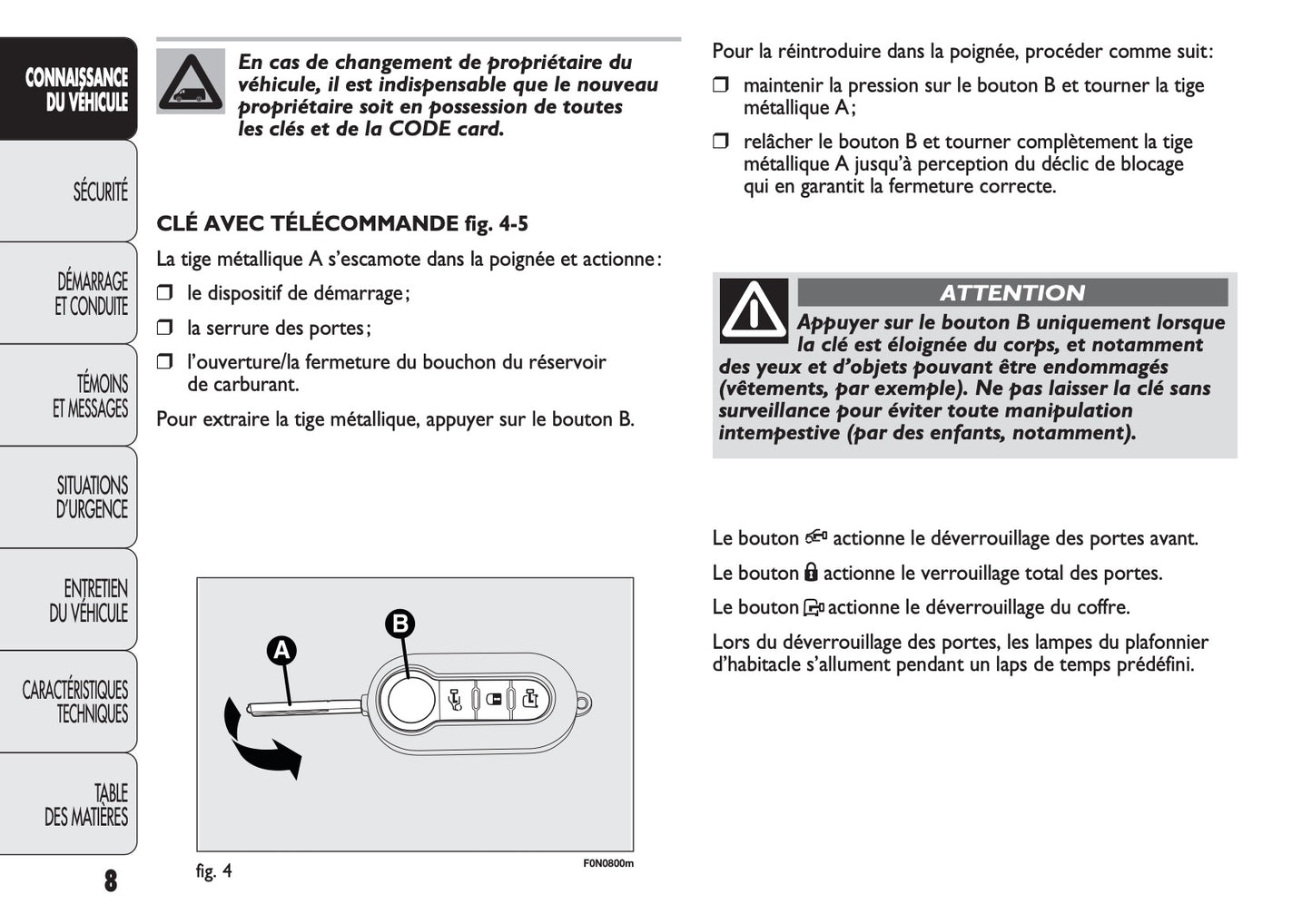 2013-2014 Fiat Ducato Owner's Manual | French