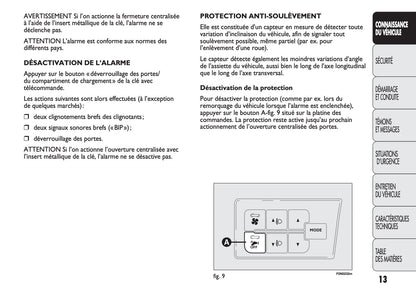 2013-2014 Fiat Ducato Owner's Manual | French