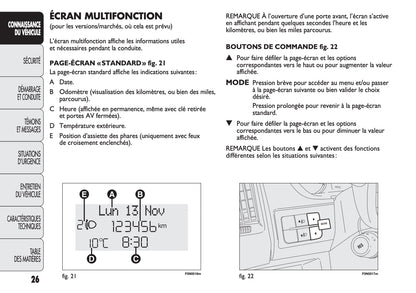 2013-2014 Fiat Ducato Owner's Manual | French