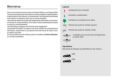 2020-2022 Peugeot 3008/5008 Bedienungsanleitung | Französisch