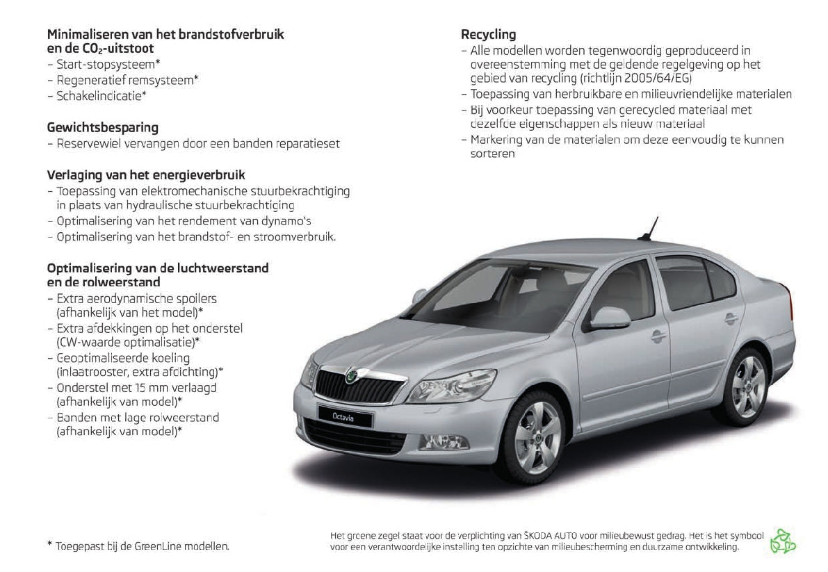 2008-2012 Skoda Octavia Bedienungsanleitung | Niederländisch