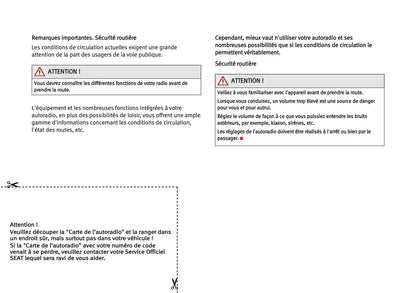 Seat Radio Lena  Guide d'instructions