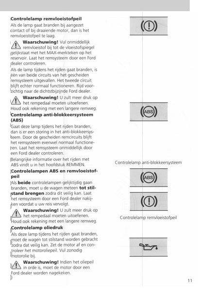 1994-2000 Ford Transit Bedienungsanleitung | Niederländisch