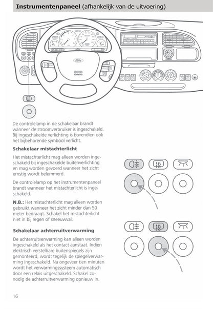 1994-2000 Ford Transit Owner's Manual | Dutch