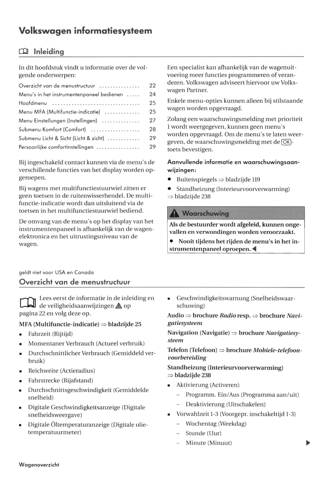 2007-2011 Volkswagen Tiguan Owner's Manual | Dutch