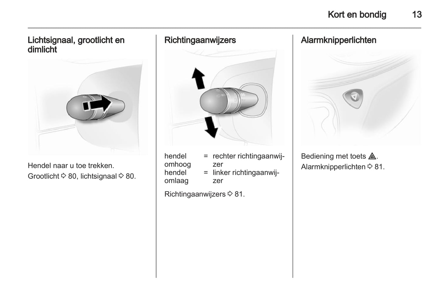 2013 Opel Vivaro Owner's Manual | Dutch