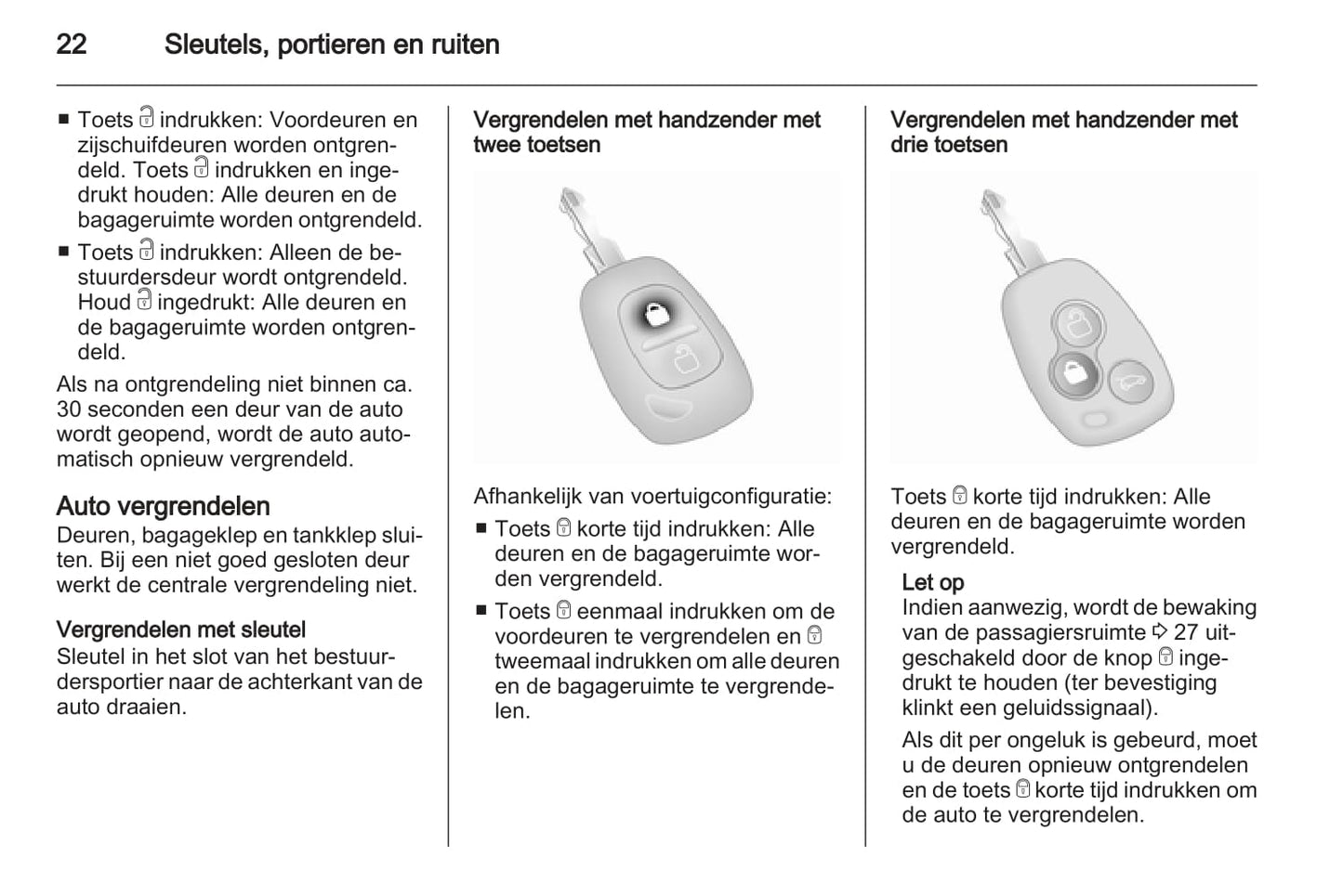 2013 Opel Vivaro Owner's Manual | Dutch