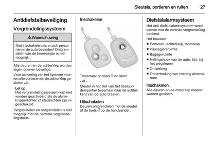 2013 Opel Vivaro Owner's Manual | Dutch