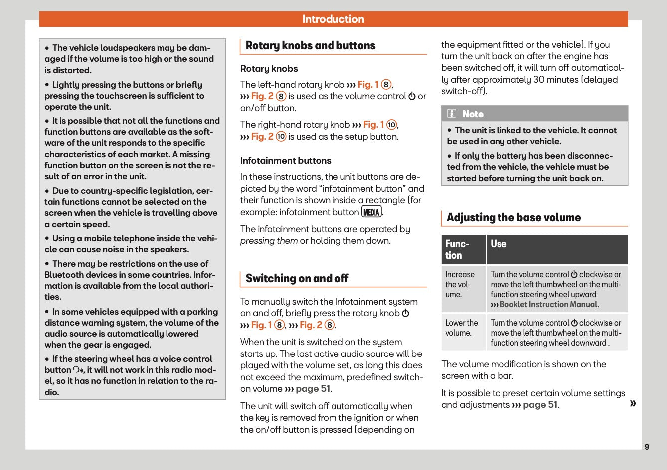 Seat Media System Colour Owners Manual