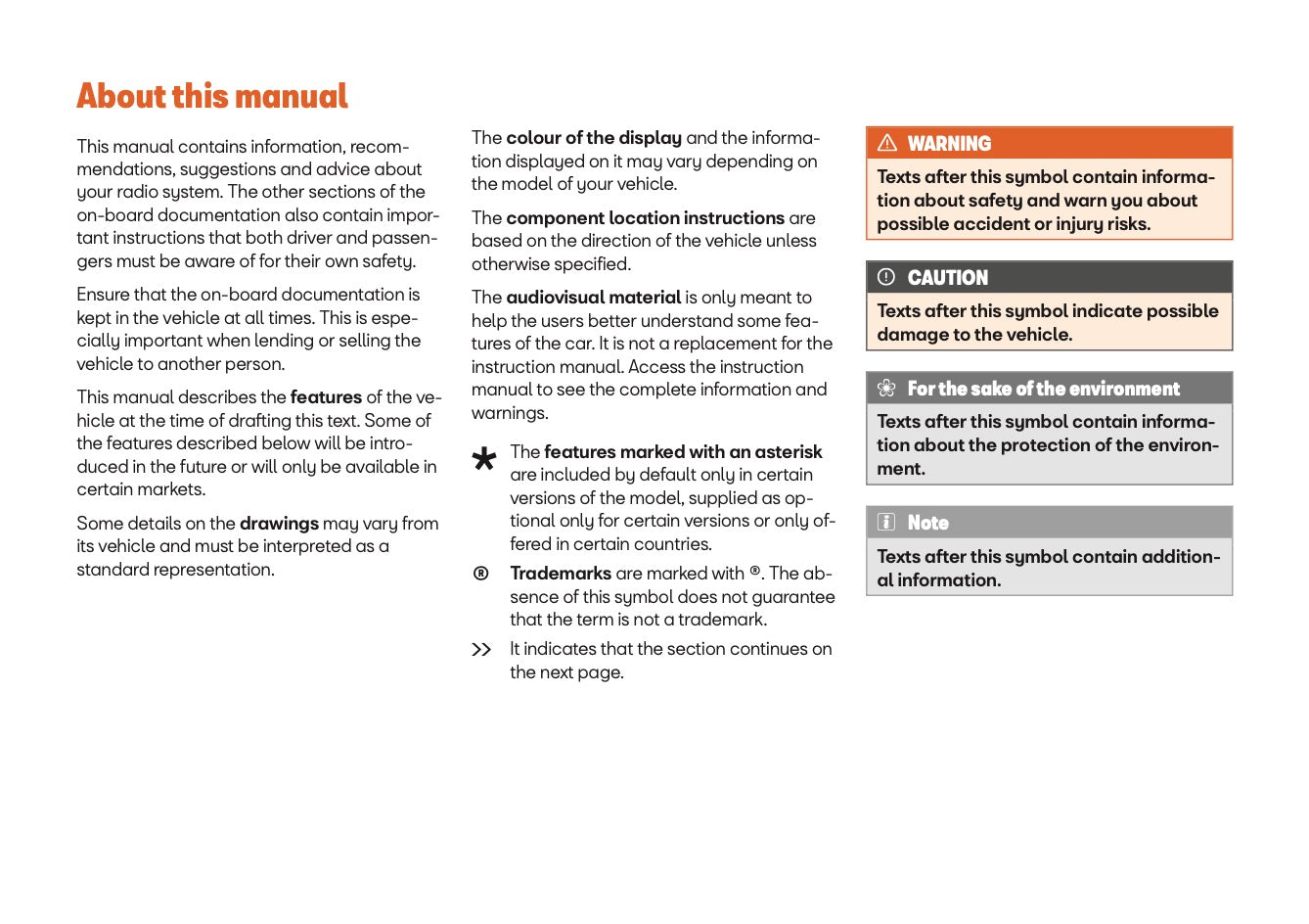 Seat Media System Colour Owners Manual