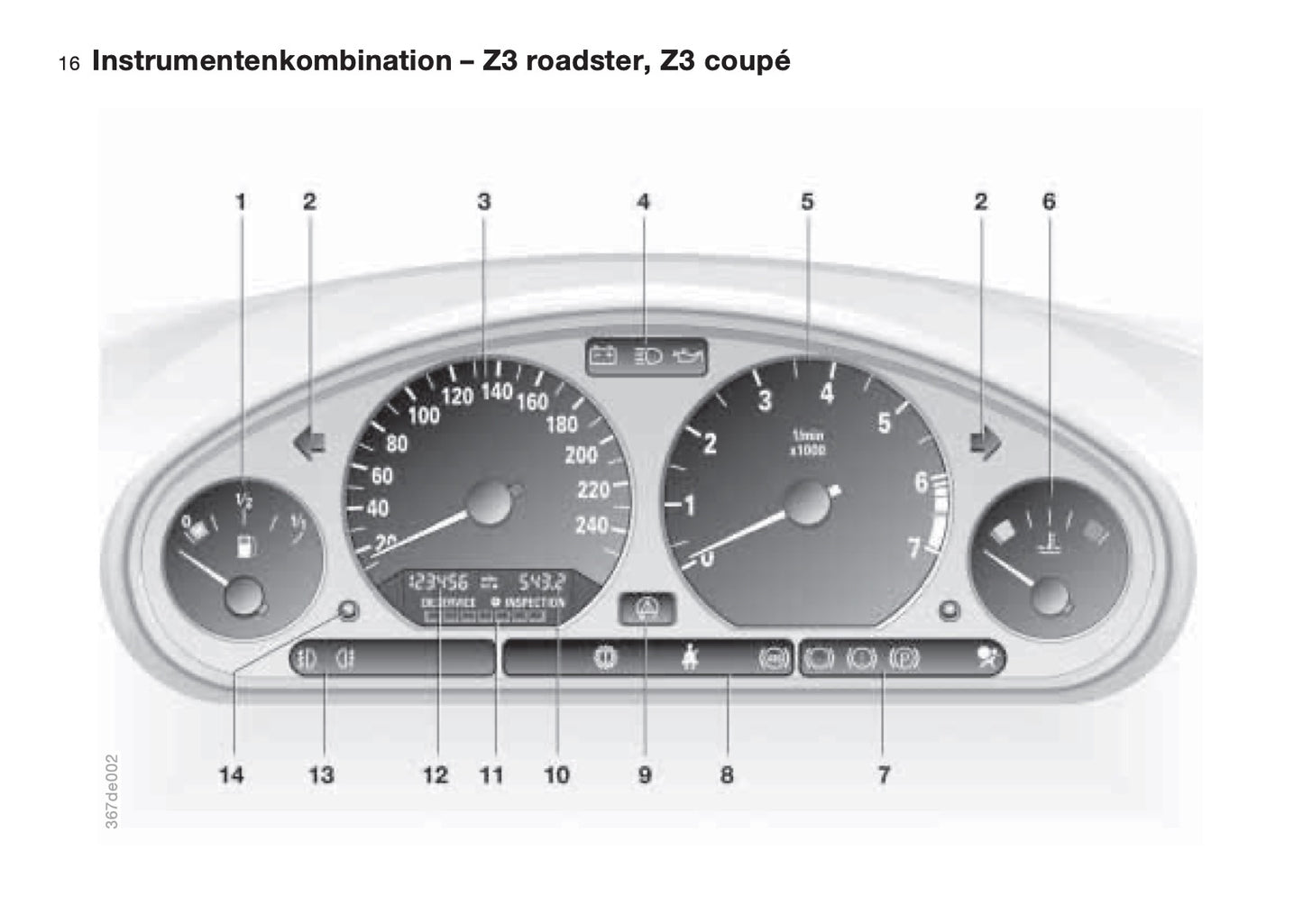 1997-1998 BMW Z3/Z3 M Owner's Manual | German