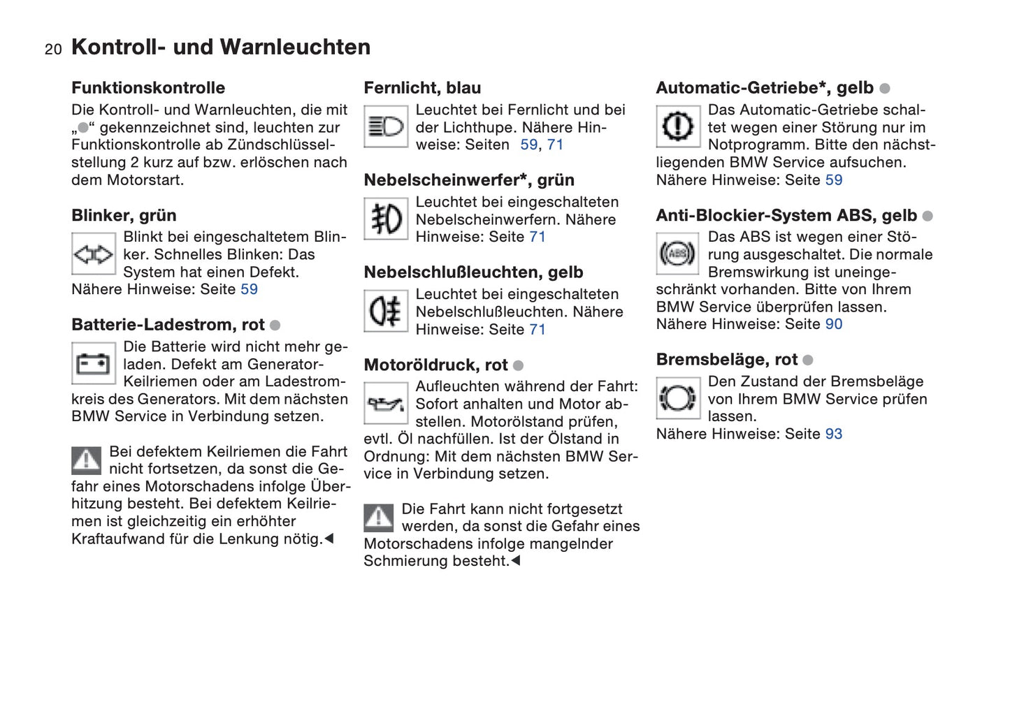 1997-1998 BMW Z3/Z3 M Owner's Manual | German