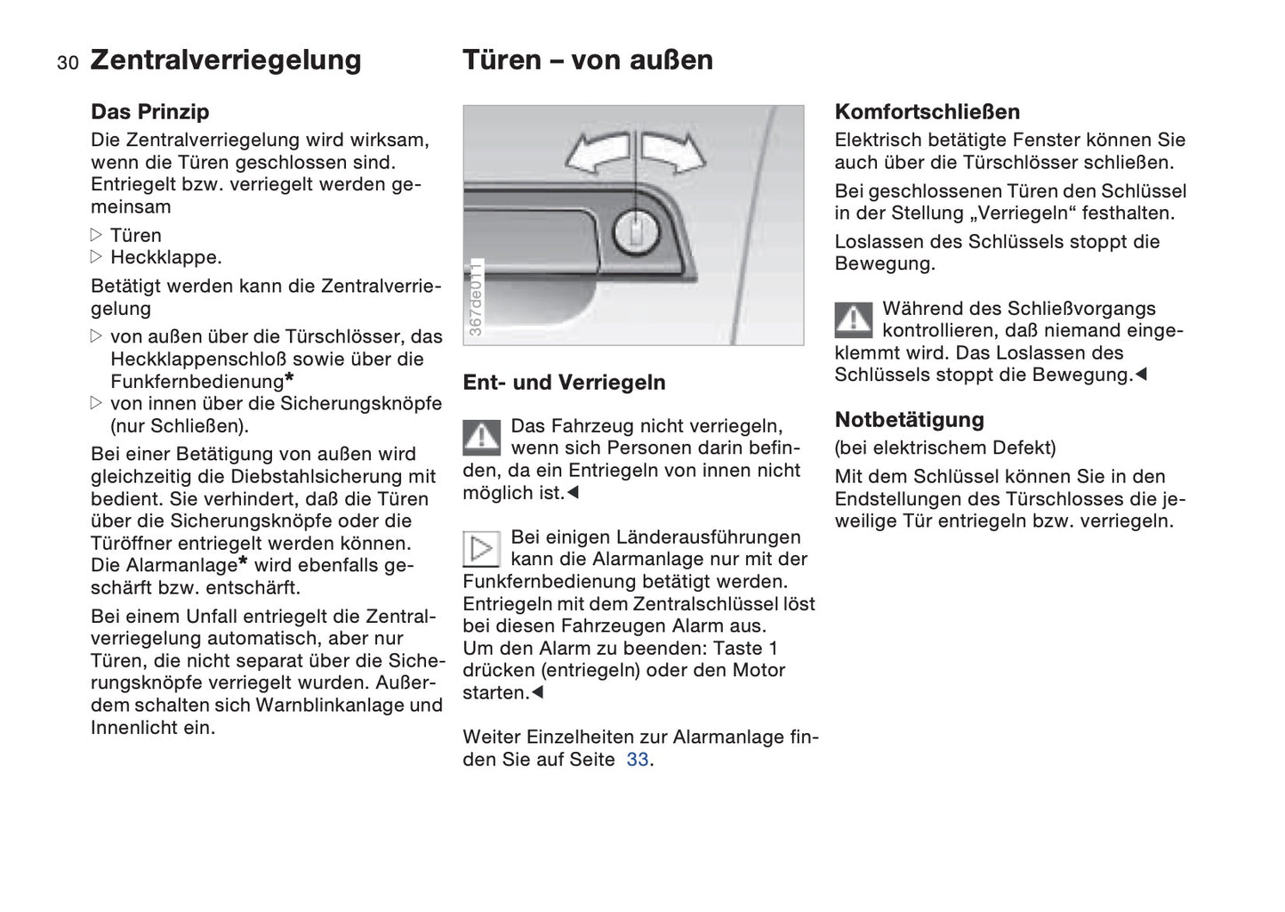 1997-1998 BMW Z3/Z3 M Owner's Manual | German