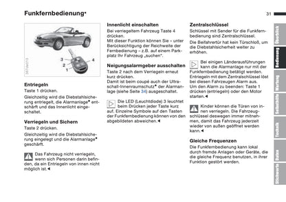 1997-1998 BMW Z3/Z3 M Owner's Manual | German