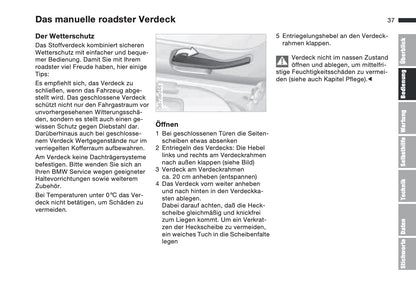 1997-1998 BMW Z3/Z3 M Owner's Manual | German