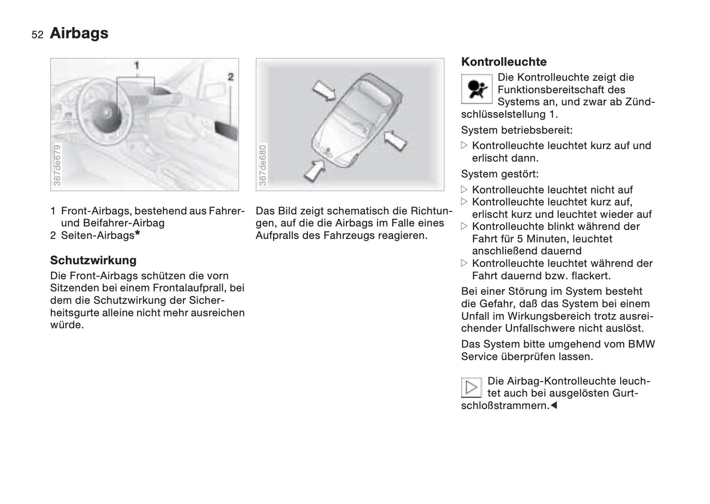 1997-1998 BMW Z3/Z3 M Owner's Manual | German