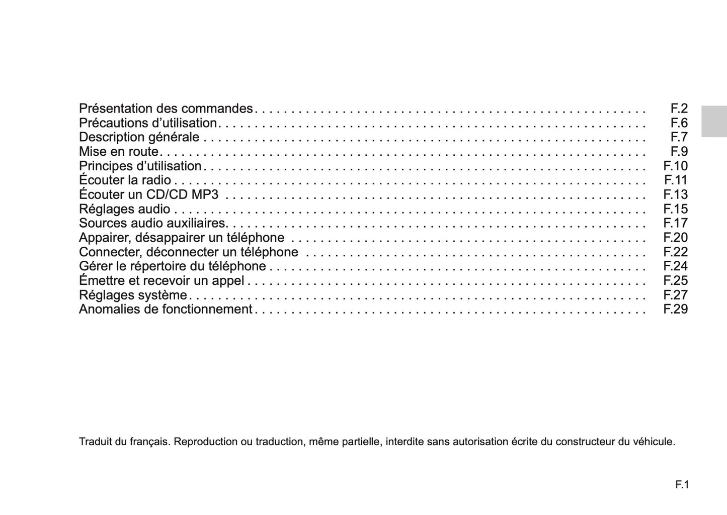 Renault R-Plug&Radio Guide d'utilisation 2014