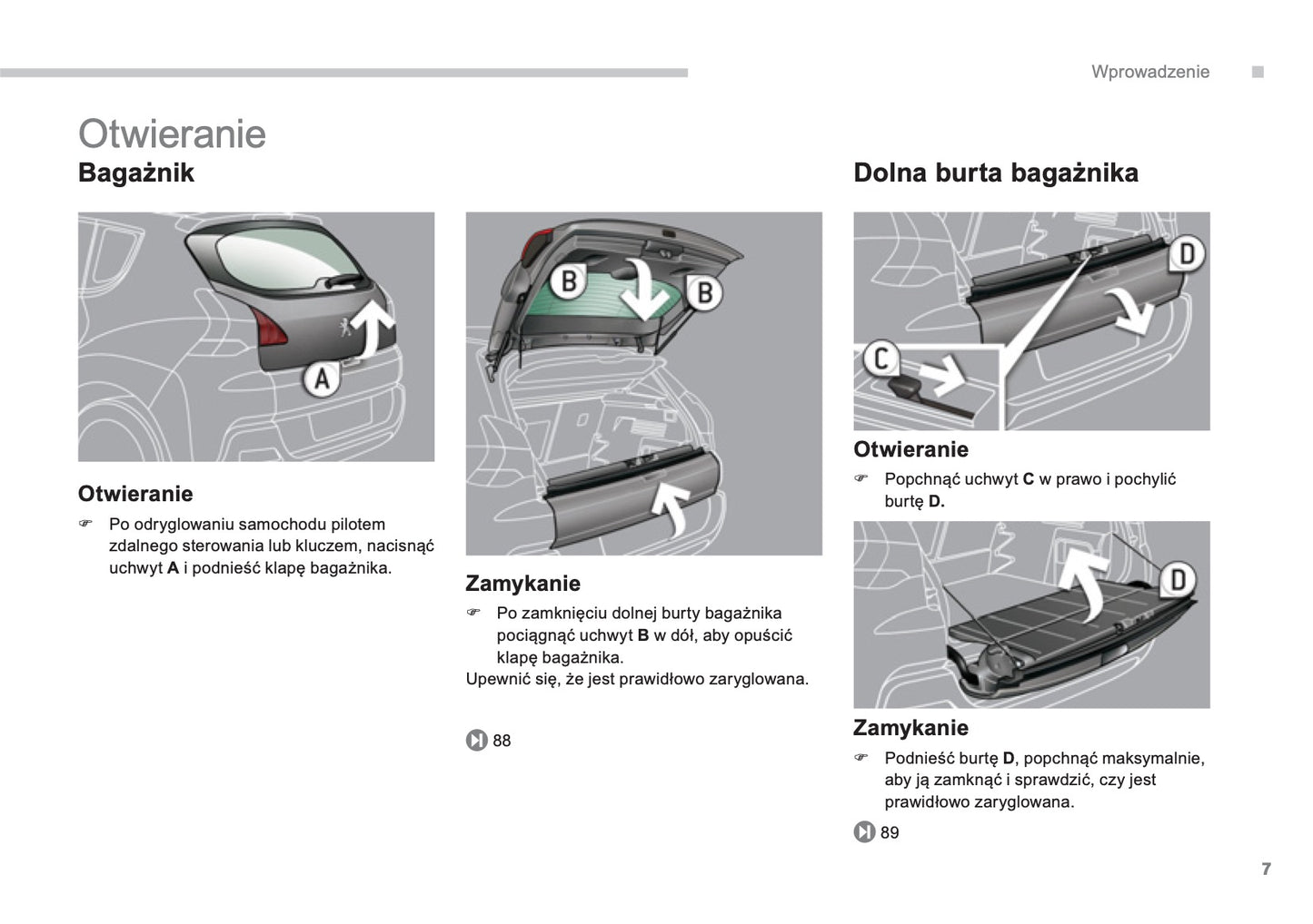 2013-2014 Peugeot 3008 HYbrid4 Bedienungsanleitung | Polnisch