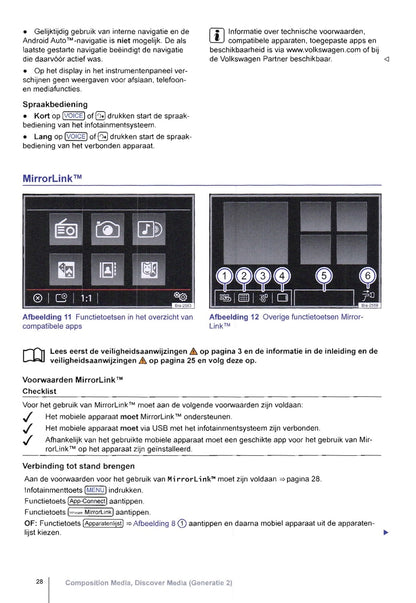 Volkswagen Composition Media, Discover Media (Generatie 2) Handleiding 2015