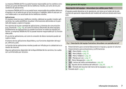 Skoda Admunsen & Bolero Manual de Instrucciones 2014 - 2018