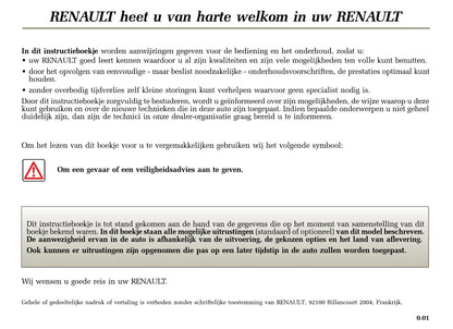 2004-2005 Renault Mégane Bedienungsanleitung | Niederländisch