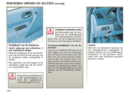 2004-2005 Renault Mégane Bedienungsanleitung | Niederländisch