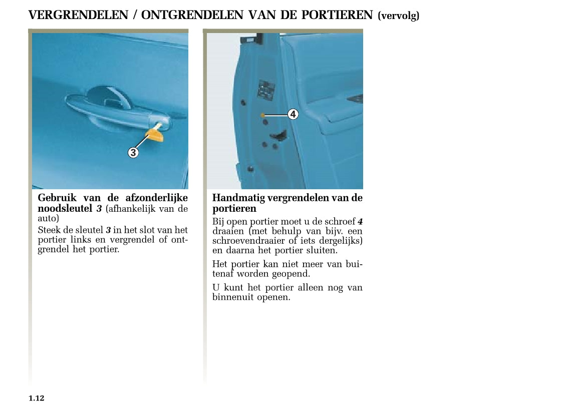 2004-2005 Renault Mégane Bedienungsanleitung | Niederländisch