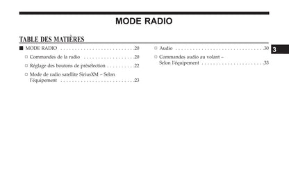 Jeep System Uconnect 3C3C Guide d'utilisation 2018