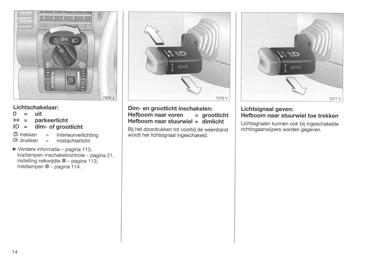 1995-1999 Opel Vectra Owner's Manual | Dutch