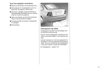 1995-1999 Opel Vectra Bedienungsanleitung | Niederländisch