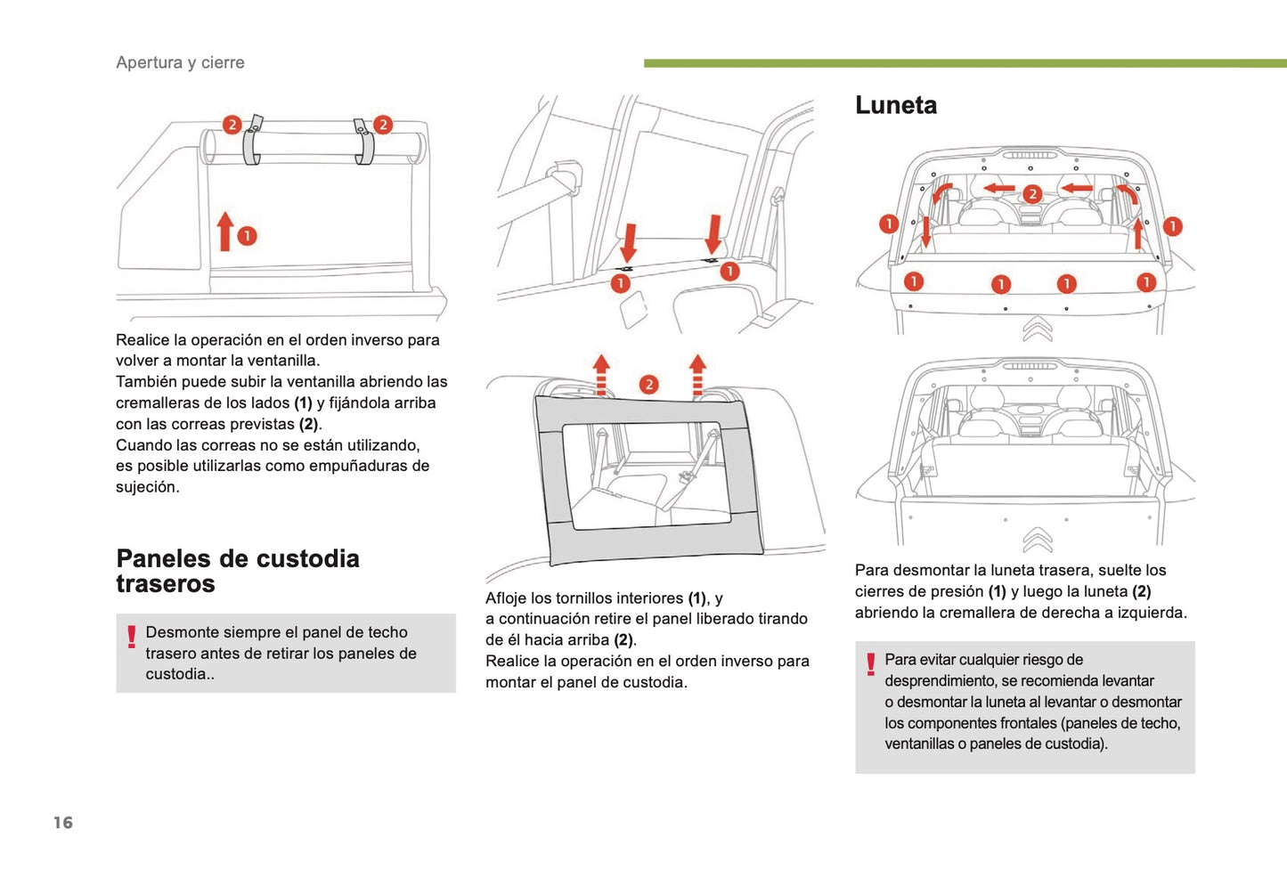 2017-2019 Citroën e-Mehari Owner's Manual | Spanish