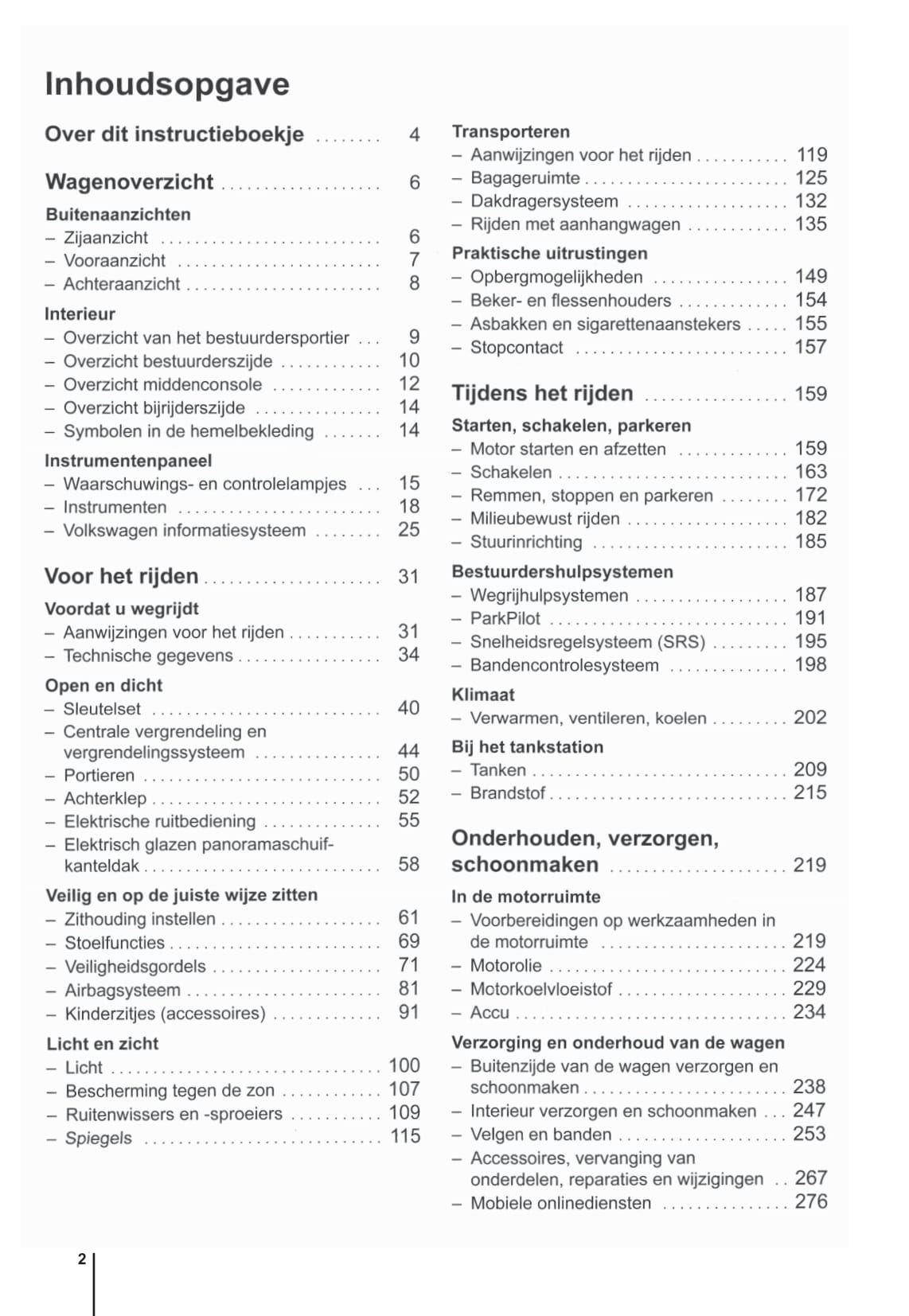 2009-2014 Volkswagen Polo Bedienungsanleitung | Niederländisch