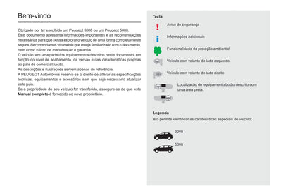 2019-2020 Peugeot 3008/5008/3008 Hybrid/3008 HYbrid4 Owner's Manual | Portuguese