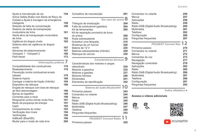 2019-2020 Peugeot 3008/5008/3008 Hybrid/3008 HYbrid4 Owner's Manual | Portuguese