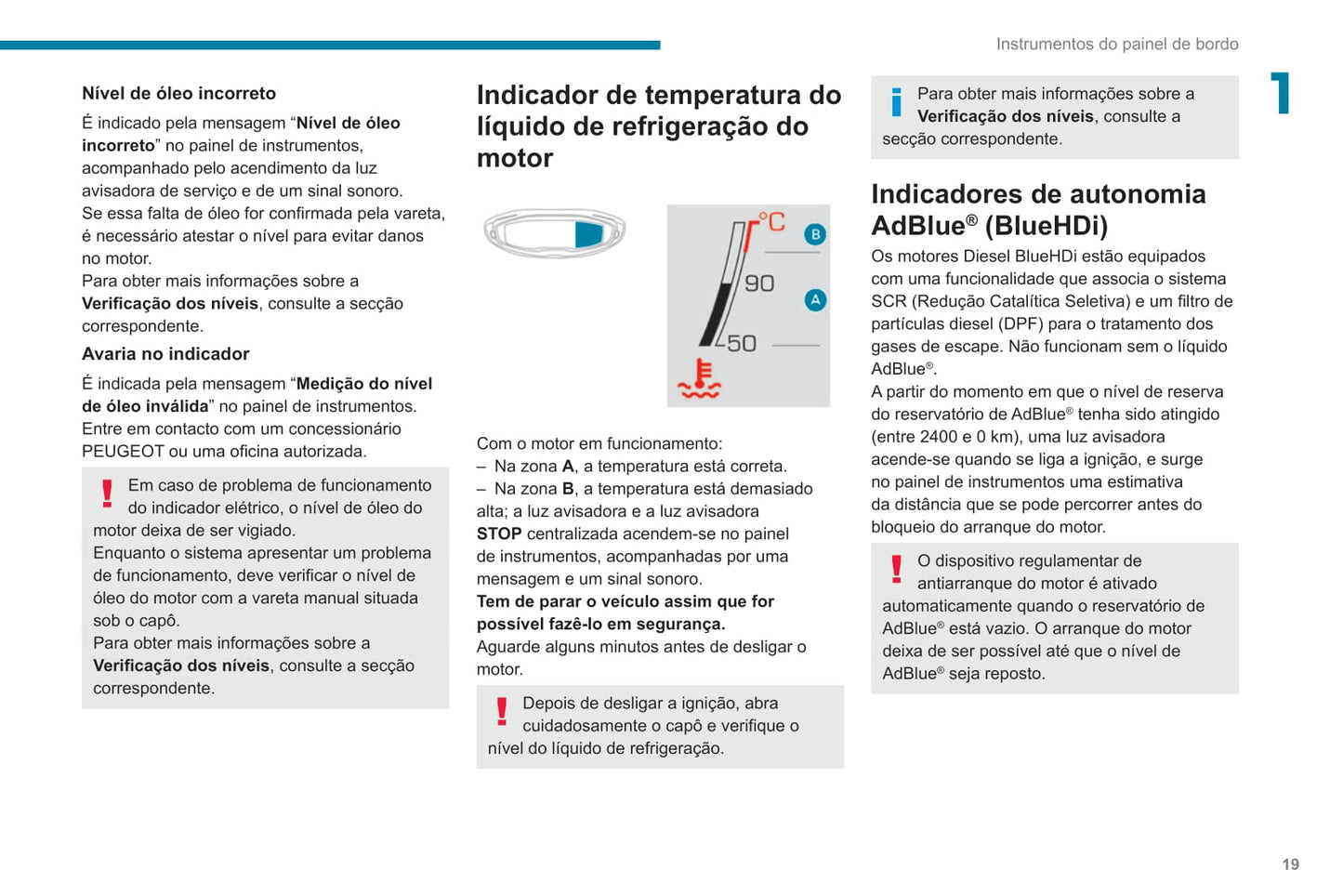 2019-2020 Peugeot 3008/5008/3008 Hybrid/3008 HYbrid4 Owner's Manual | Portuguese