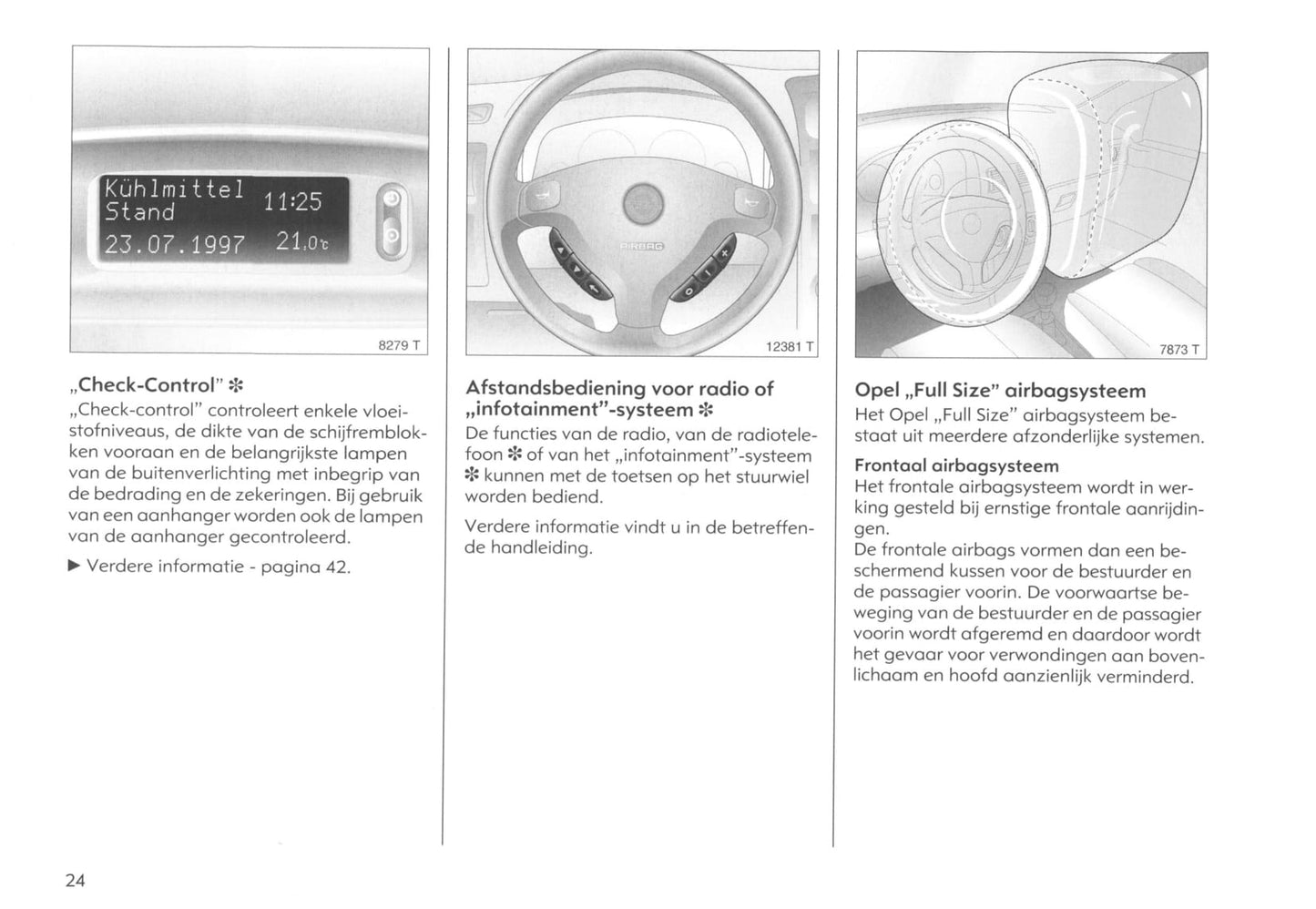 2000-2005 Opel Astra Owner's Manual | Dutch