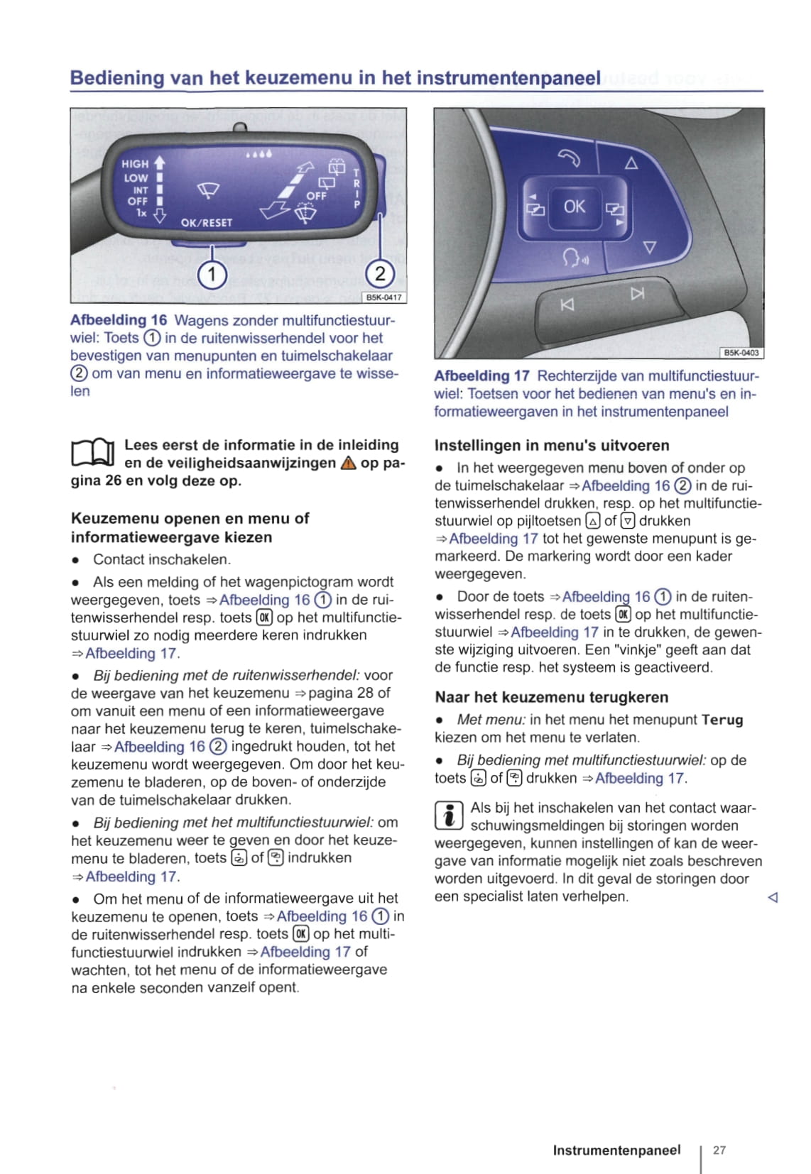 2012-2015 Volkswagen Golf Bedienungsanleitung | Niederländisch