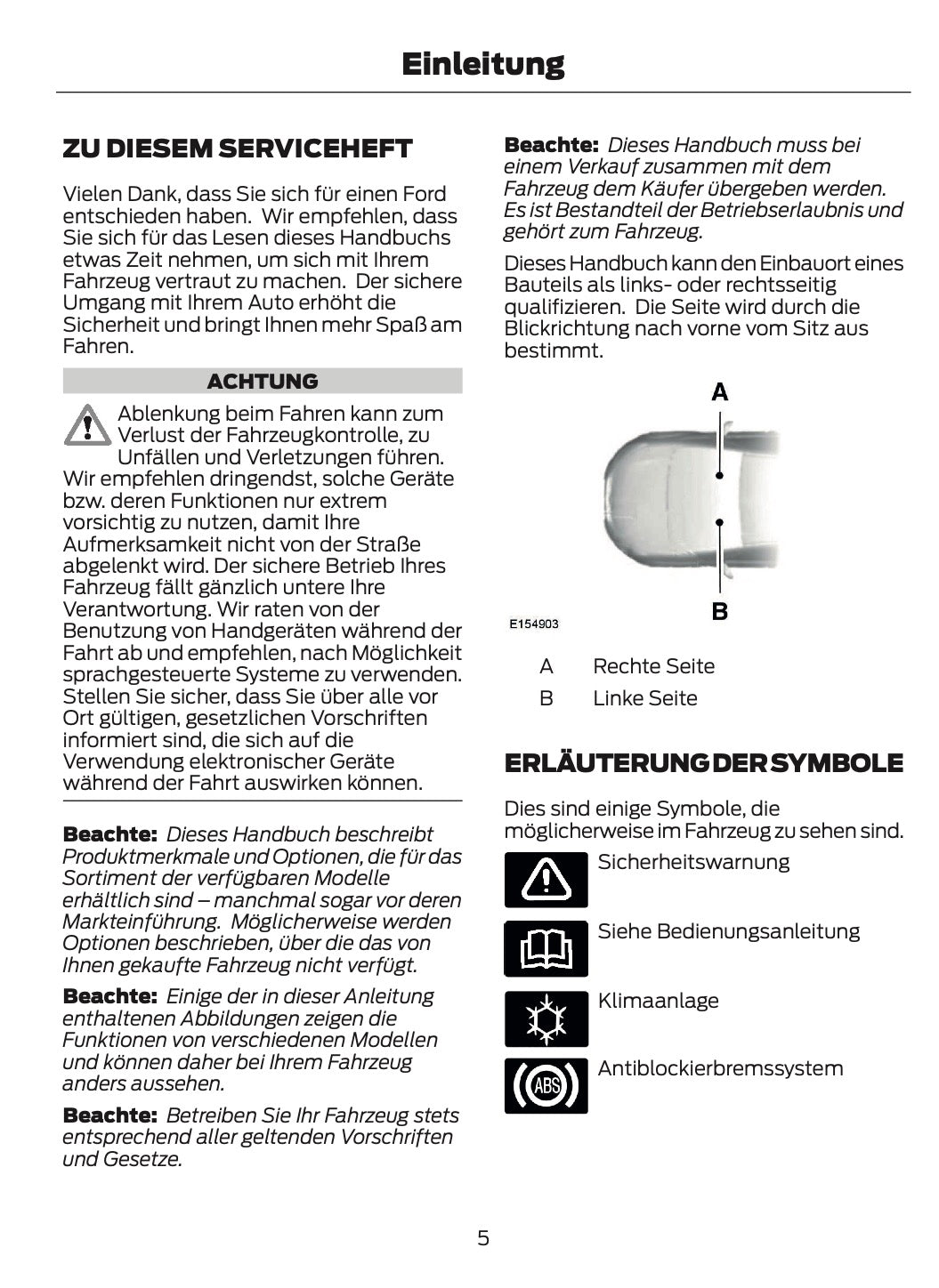2012-2014 Ford B-Max Owner's Manual | German