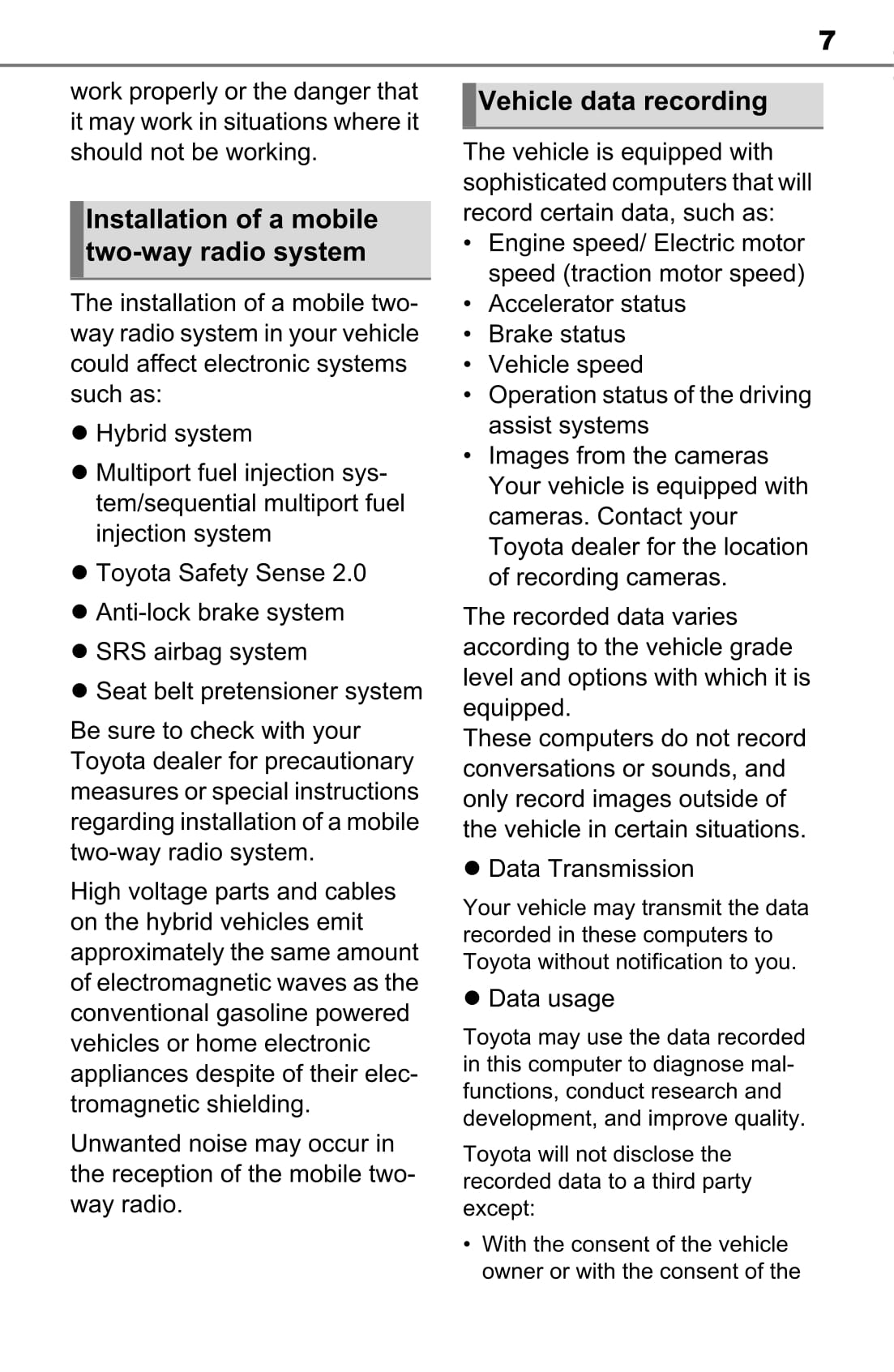 2022 Toyota Sienna Hybrid Bedienungsanleitung | Englisch