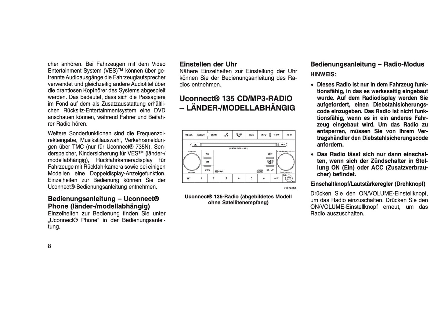 Stereoanlagen Bedienungsanleitung 2014