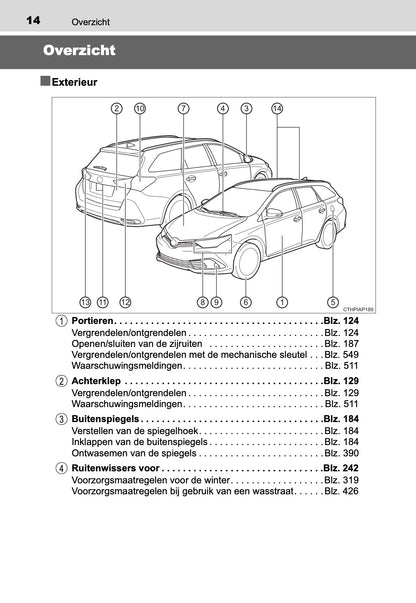 2017-2018 Toyota Auris Hybrid Touring Sports Bedienungsanleitung | Niederländisch