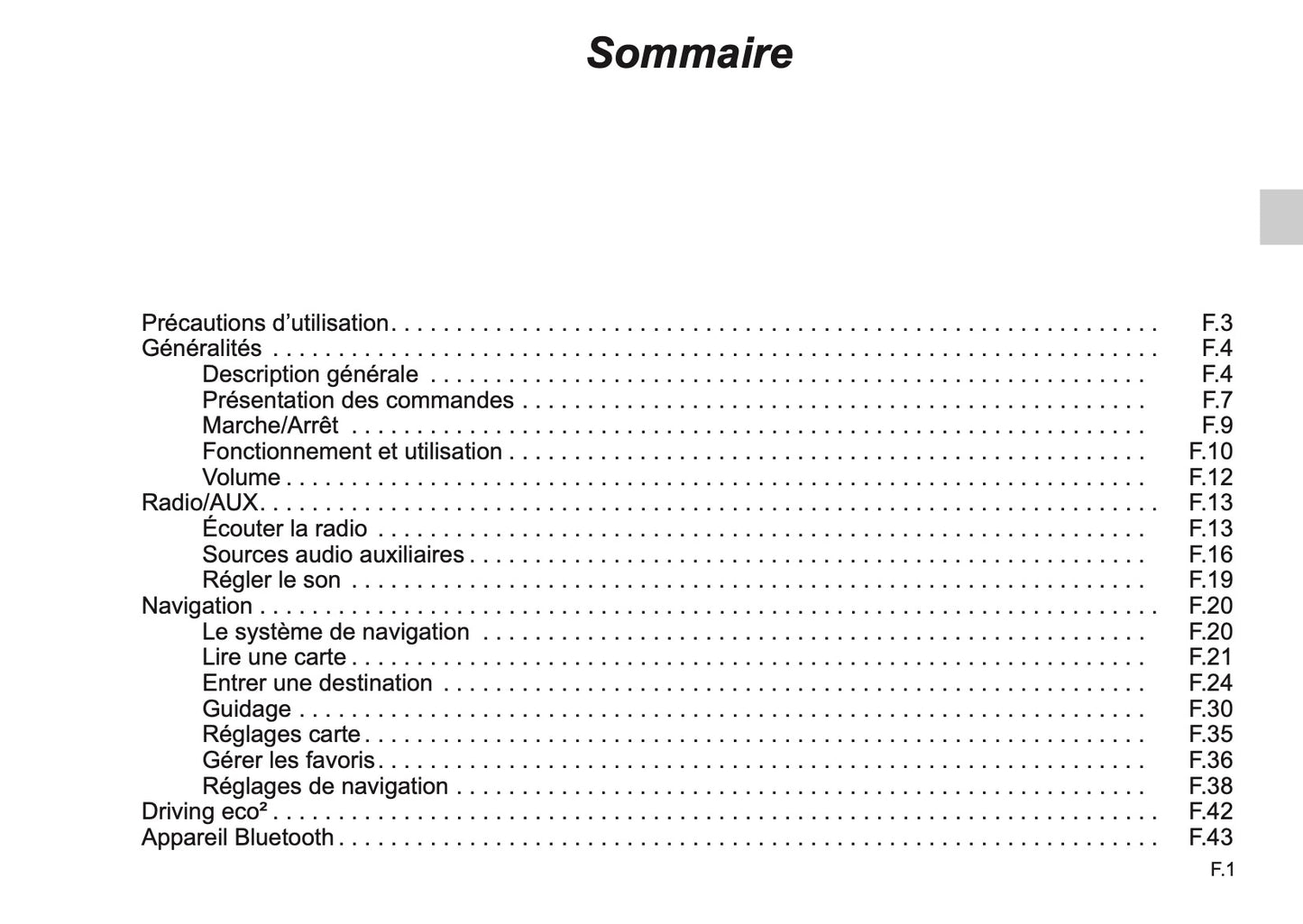 Renault Media-Nav Guide d'utilisation