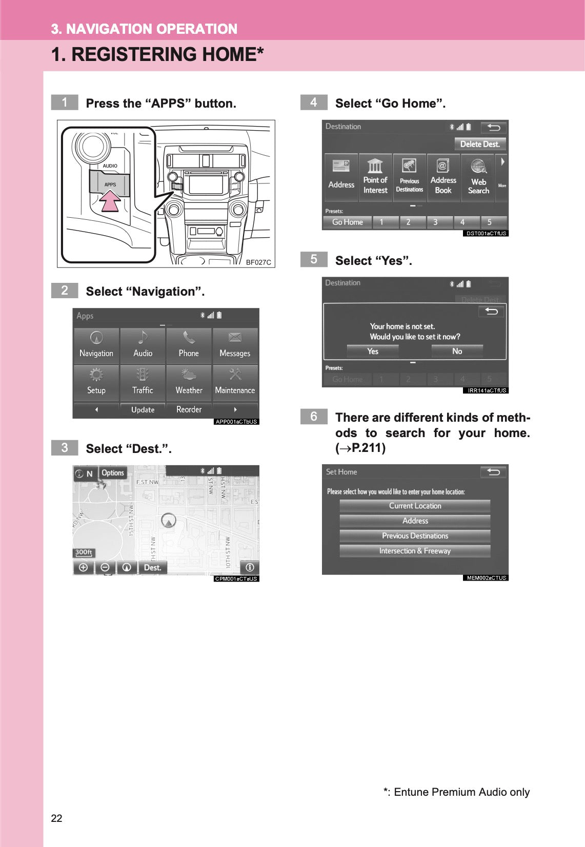 Toyota 4Runner Navigation And Multimedia System Owner's Manual 2013 - 2017